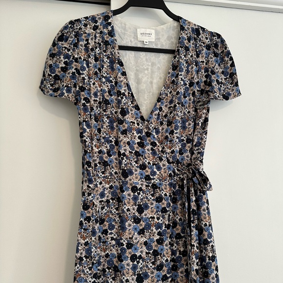 Sezane Amber wrap Dress 40 - Picture 6 of 9